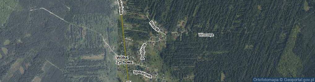 Zdjęcie satelitarne Podgórna ul.